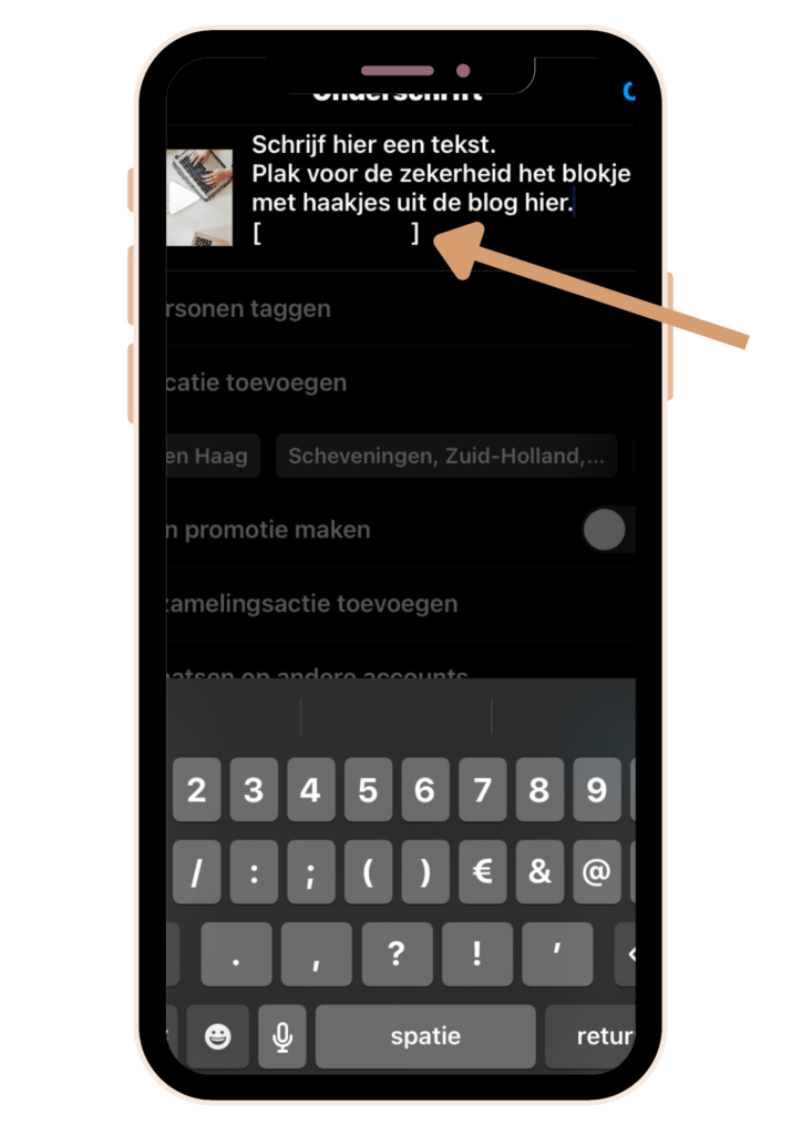 Instagram Enters in bericht